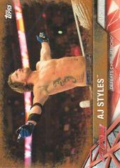 AJ Styles [Bronze] Wrestling Cards 2017 Topps WWE Road To Wrestlemania Prices