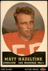 Matt Hazeltine #100 Football Cards 1958 Topps Prices