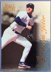 Derek Jeter [Mirror Gold] #100 Baseball Cards 1996 Select Certified Prices