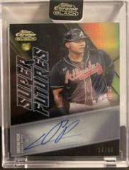 Cristian Pache [Gold Refractor] Baseball Cards 2021 Topps Chrome Black Super Futures Autographs Prices