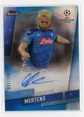 Dries Mertens [Blue Refractor] Soccer Cards 2019 Finest UEFA Champions League Autographs Prices