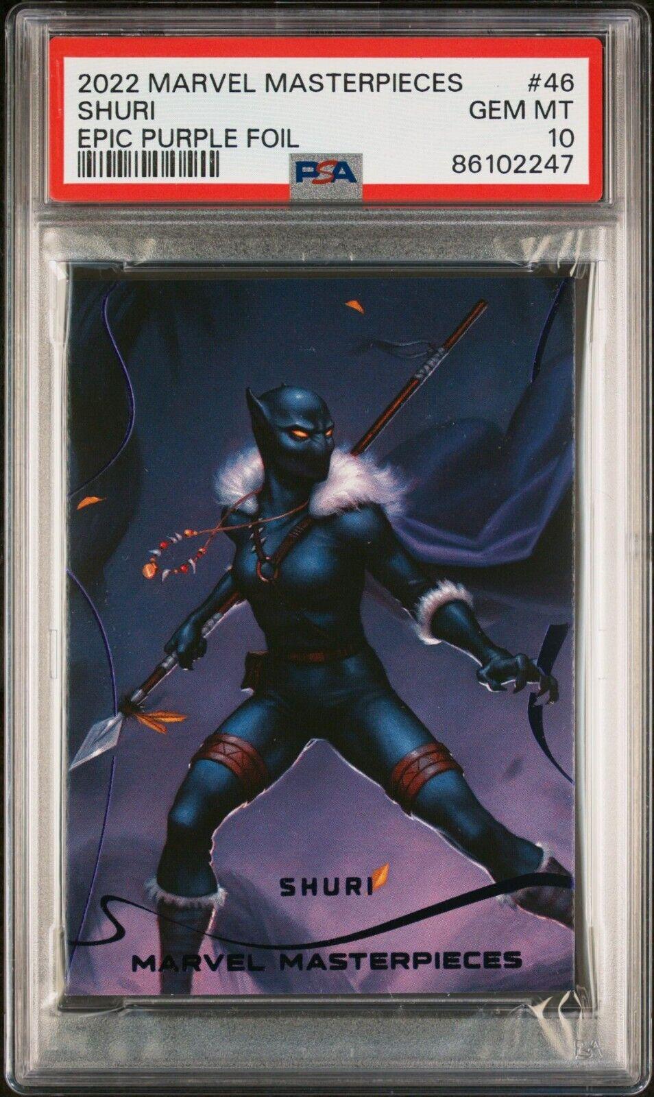 Shuri [Purple Foil] #46 Marvel 2022 Masterpieces