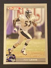 Ray Lewis [Silver] Football Cards 2004 Topps Total Prices