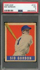 Sid Gordon #131 Baseball Cards 1948 Leaf Prices