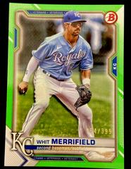 Whit Merrifield [Neon Green] #1 Baseball Cards 2021 Bowman Prices