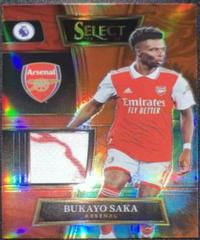 Bukayo Saka [Tie Dye] Soccer Cards 2022 Panini Select Premier League Swatches Prices
