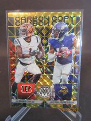 Ja'Marr Chase, Justin Jefferson [Gold] #CC-13 Football Cards 2023 Panini Mosaic Carbon Copy Prices