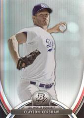 Clayton Kershaw #23 Baseball Cards 2013 Bowman Platinum Prices