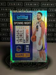 Klay Thompson [Opening Night Ticket] #72 Basketball Cards 2020 Panini Contenders Prices