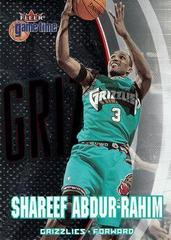 Shareef Abdur-Rahim Basketball Cards 2000 Fleer Game Time Prices