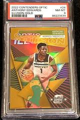 Anthony Edwards [Gold] #24 Basketball Cards 2022 Panini Contenders Optic Illusion Prices