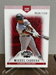 Miguel Cabrera #74 Baseball Cards 2007 Topps Triple Threads Prices