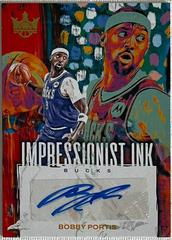 Bobby Portis #11 Basketball Cards 2023 Panini Court Kings Impressionist Ink Prices