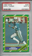 Daryl Turner Football Cards 1986 Topps Prices