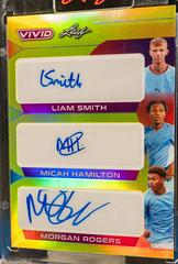Liam Smith , Micah Hamilton , Morgan Rogers #TA-24 Soccer Cards 2022 Leaf Vivid Triple Autographs Prices