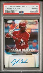 Jordan Walker #AU-JW Baseball Cards 2022 Panini Prizm Draft Picks Autographs Prices