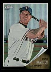 Josh Hamilton [Black Refractor] #C133 Baseball Cards 2011 Topps Heritage Chrome Prices