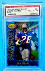 Curtis Martin [Blue] #74 Football Cards 1995 Bowman's Best Prices