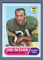 Jim Taylor #160 Football Cards 1968 Topps Prices