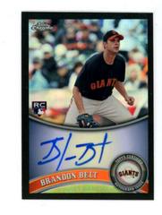 Brandon Belt [Black Refractor Autograph] #172 Baseball Cards 2011 Topps Chrome Prices