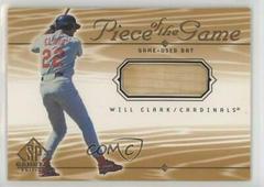 Will Clark #WC Baseball Cards 2001 SP Game Bat Piece of the Game Prices