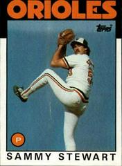 Sammy Stewart #597 Baseball Cards 1986 Topps Prices