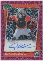Adley Rutschman [Pink Velocity] Baseball Cards 2021 Panini Donruss Optic Rated Prospect Signatures Prices