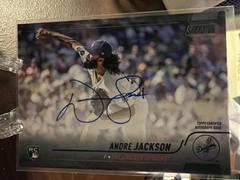 Andre Jackson [Black Foil] Baseball Cards 2022 Stadium Club Autographs Prices
