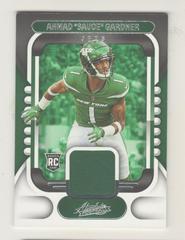 Ahmad 'Sauce' Gardner #ARM-28 Football Cards 2022 Panini Absolute Rookie Materials Prices
