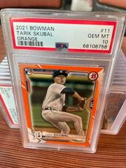 Tarik Skubal [Orange] Baseball Cards 2021 Bowman Prices
