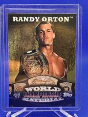 Randy Orton [Puzzle Back] Wrestling Cards 2010 Topps WWE World Championship Material Prices