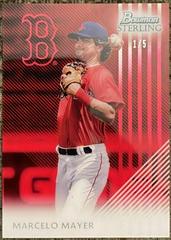 Marcelo Mayer [Red] #ST-MM Baseball Cards 2022 Bowman Sterling Tek Prices