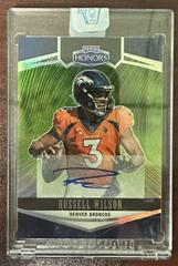 Russell Wilson [Signature Green] Football Cards 2022 Panini Honors Prices