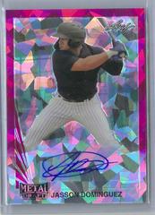 Jasson Dominguez [Pink Crystal] #BA-JD1 Baseball Cards 2020 Leaf Metal Draft Autographs Prices