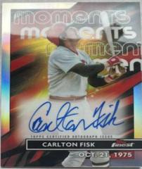 Carlton Fisk #FMA-CF Baseball Cards 2023 Topps Finest Moments Autographs Prices