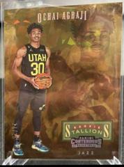 Ochai Agbaji [Cracked Ice] #13 Basketball Cards 2022 Panini Contenders Rookie Stallions Prices