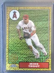 Mike Trout [Gold] #T87C2-47 Baseball Cards 2022 Topps Silver Pack 1987 Chrome Series 2 Prices
