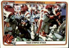 Cincinnati Bengals [Tiger Striped Attack] #10 Football Cards 1982 Fleer Team Action Prices