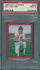 Paul Molitor #200 Baseball Cards 1982 O Pee Chee Stickers Prices