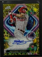 Bryson Stott [Gold Interstellar] #CCA-BS Baseball Cards 2023 Topps Cosmic Chrome Autographs Prices