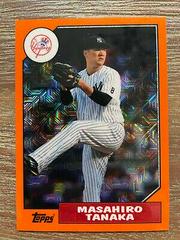 Masahiro Tanaka [Orange Refractor] Baseball Cards 2017 Topps Chrome 1987 Prices