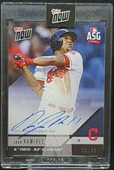 Jose Ramirez [Autograph Blue] #AS13B Baseball Cards 2018 Topps Now All Star Prices