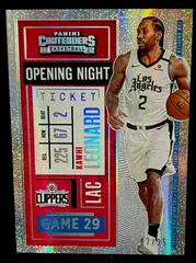 Kawhi Leonard [Opening Night Ticket] #71 Basketball Cards 2020 Panini Contenders Prices