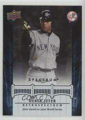 Derek Jeter #DJ49 Baseball Cards 2008 Upper Deck Spectrum Jeter Retrospectrum Prices