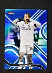 Chicharito [Blue] #10 Soccer Cards 2022 Finest MLS Prices