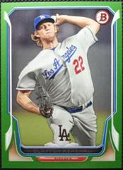 Clayton Kershaw [Green] Baseball Cards 2014 Bowman Prices