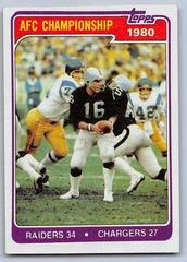 AFC Championship #493 Football Cards 1981 Topps Prices