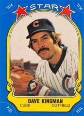 Dave Kingman Baseball Cards 1981 Fleer Star Stickers Prices