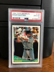 Edgar Martinez #195 Baseball Cards 1994 Topps Bilingual Prices