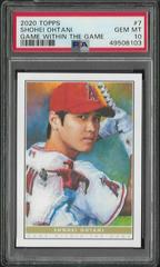 Shohei Ohtani #7 Baseball Cards 2020 Topps Game Within the Game Prices